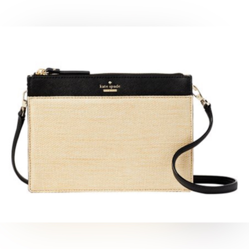Kate Spade Black and Beige Crossbody Bag